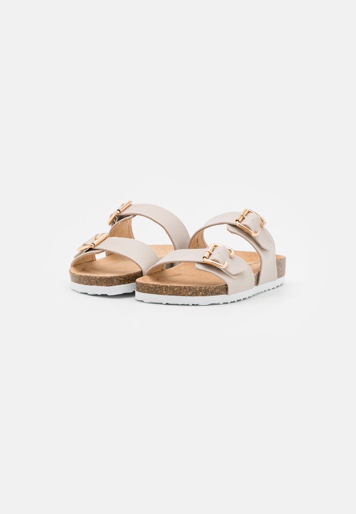 Mules Anna Field Plates Slip on Beige Femme | SOC-7685863